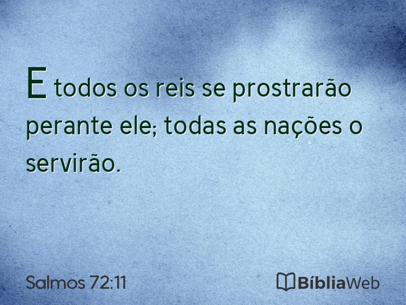Salmos 72:11 em imagem para compartilhar
