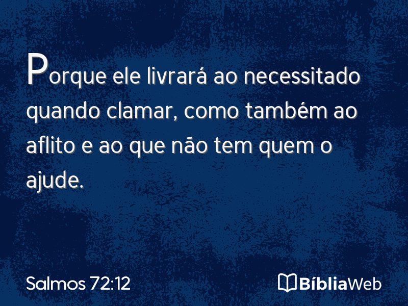 Salmos 72:12 em imagem para compartilhar