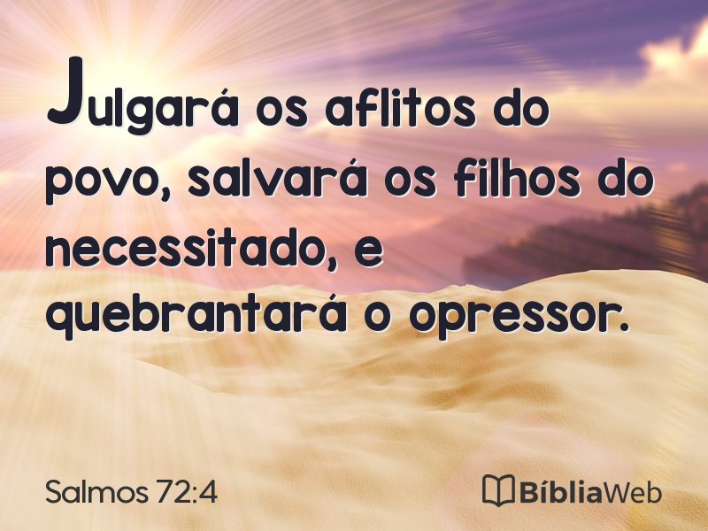 Salmos 72:4 em imagem para compartilhar