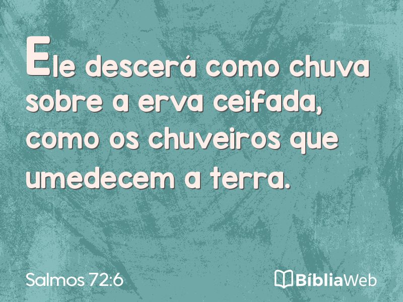 Salmos 72:6 em imagem para compartilhar