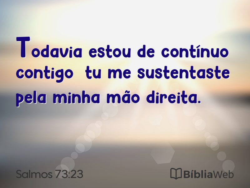 Salmos 73:23 em imagem para compartilhar