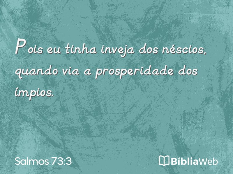 Salmos 73:3 em imagem para compartilhar
