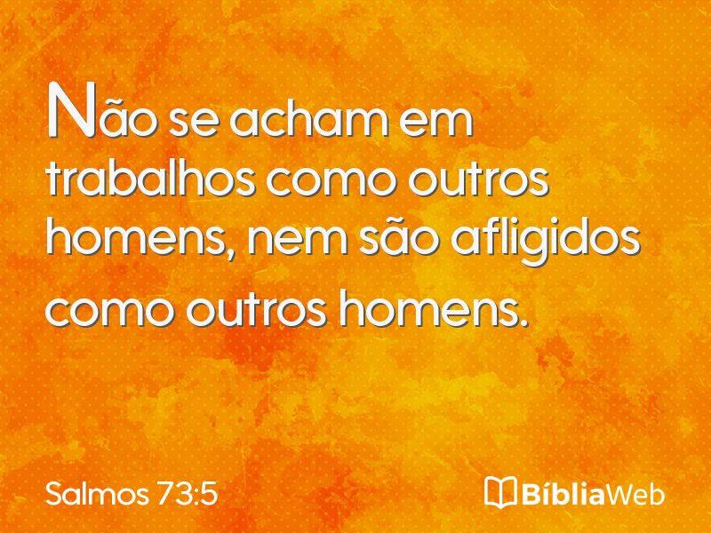 Salmos 73:5 em imagem para compartilhar