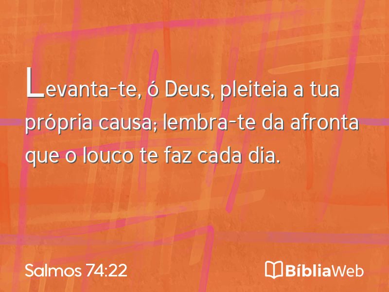 Salmos 74:22 em imagem para compartilhar