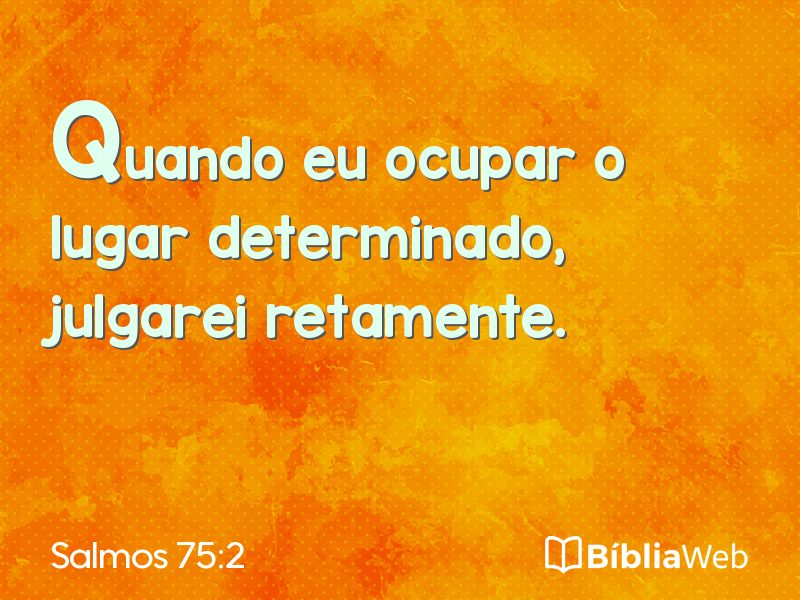 Salmos 75:2 em imagem para compartilhar