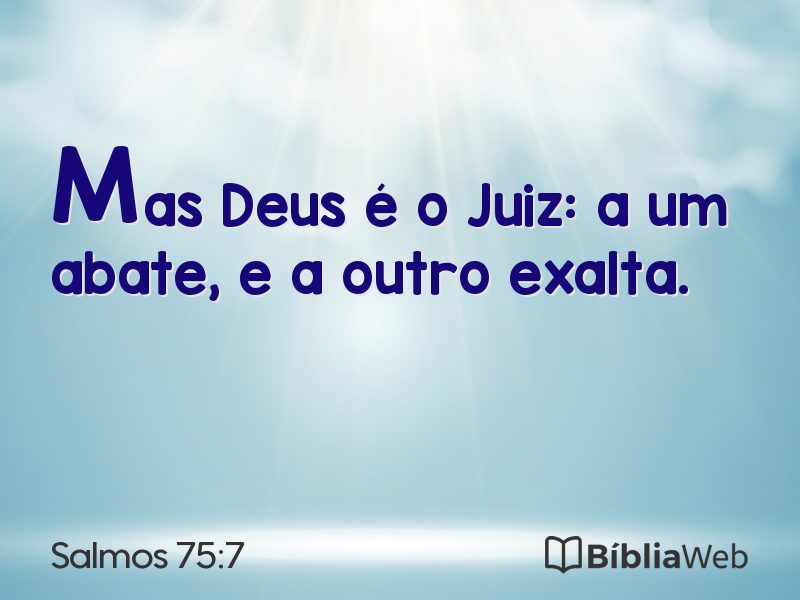 Salmos 75:7 em imagem para compartilhar