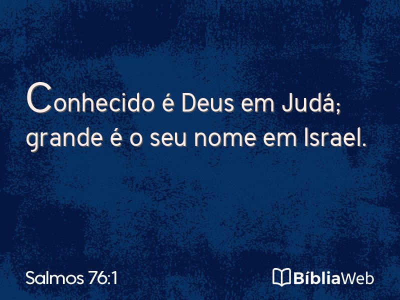 Salmos 76:1 em imagem para compartilhar