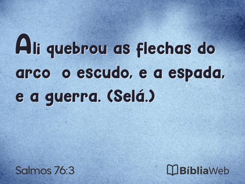 Salmos 76:3 em imagem para compartilhar