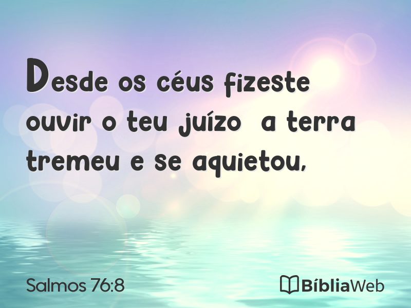Salmos 76:8 em imagem para compartilhar