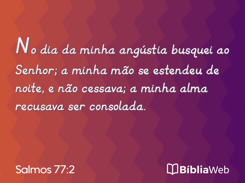 Salmos 77:2 em imagem para compartilhar