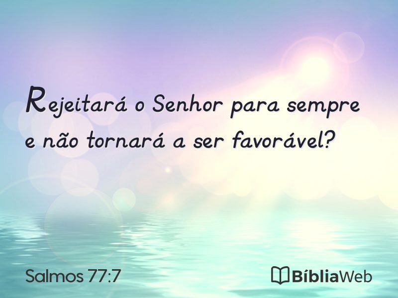 Salmos 77:7 em imagem para compartilhar