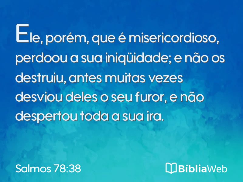 Salmos 78:38 em imagem para compartilhar