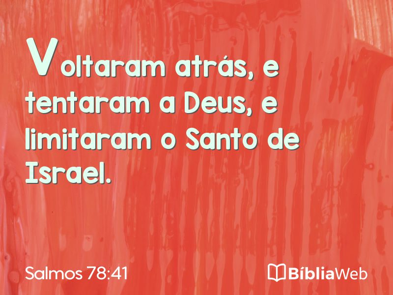 Salmos 78:41 em imagem para compartilhar