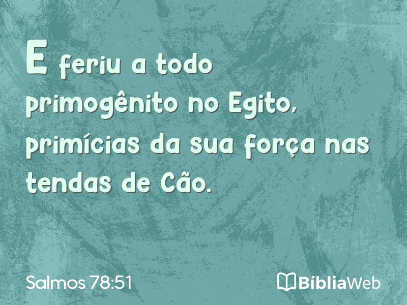 Salmos 78:51 em imagem para compartilhar