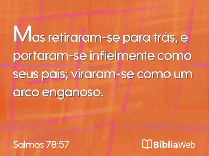 Salmos 78:57 em imagem para compartilhar