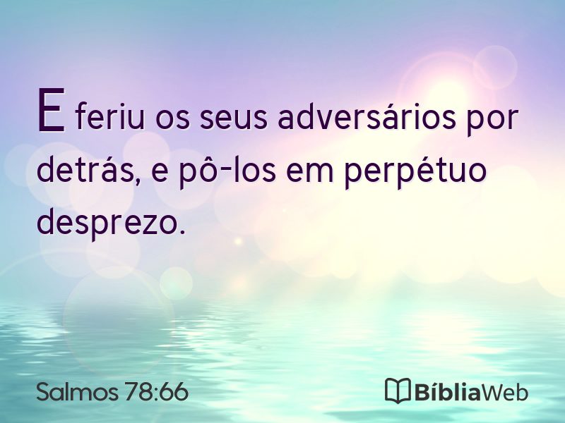 Salmos 78:66 em imagem para compartilhar