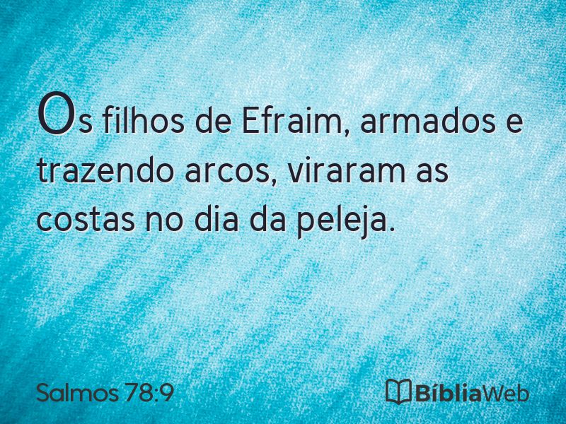 Salmos 78:9 em imagem para compartilhar