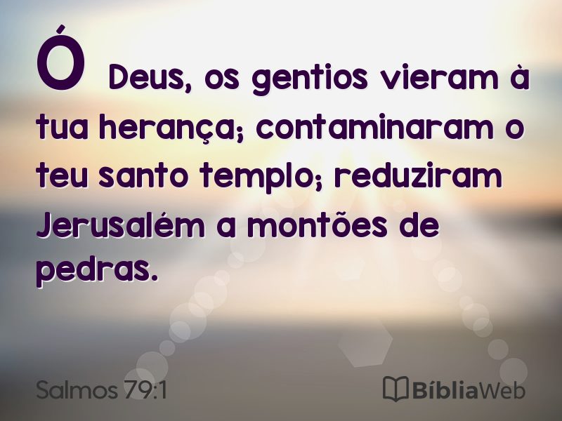 Salmos 79:1 em imagem para compartilhar