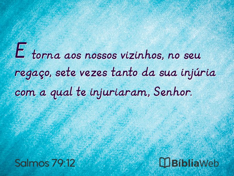 Salmos 79:12 em imagem para compartilhar
