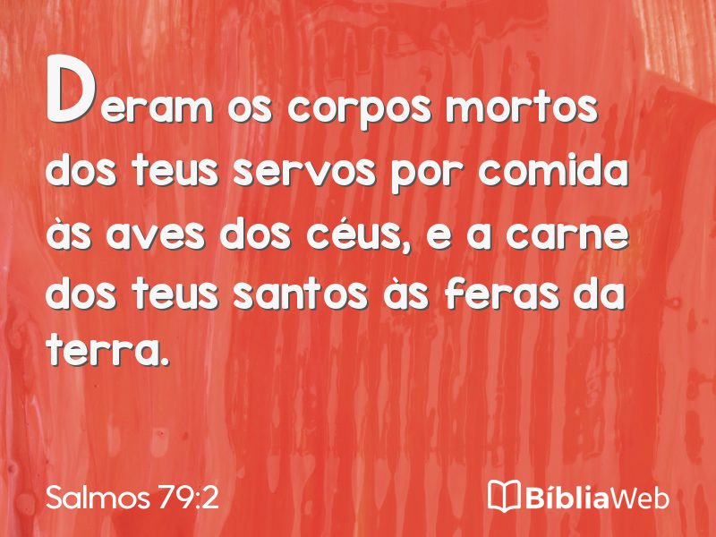 Salmos 79:2 em imagem para compartilhar