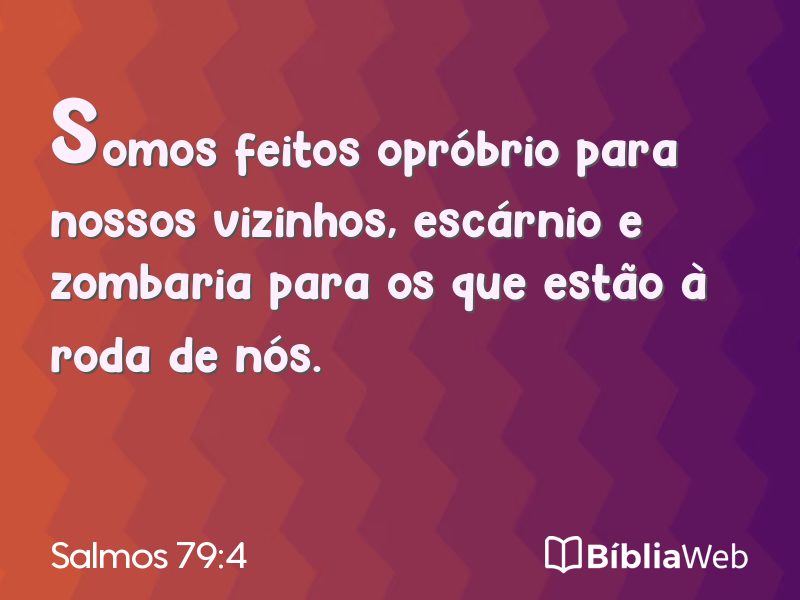 Salmos 79:4 em imagem para compartilhar