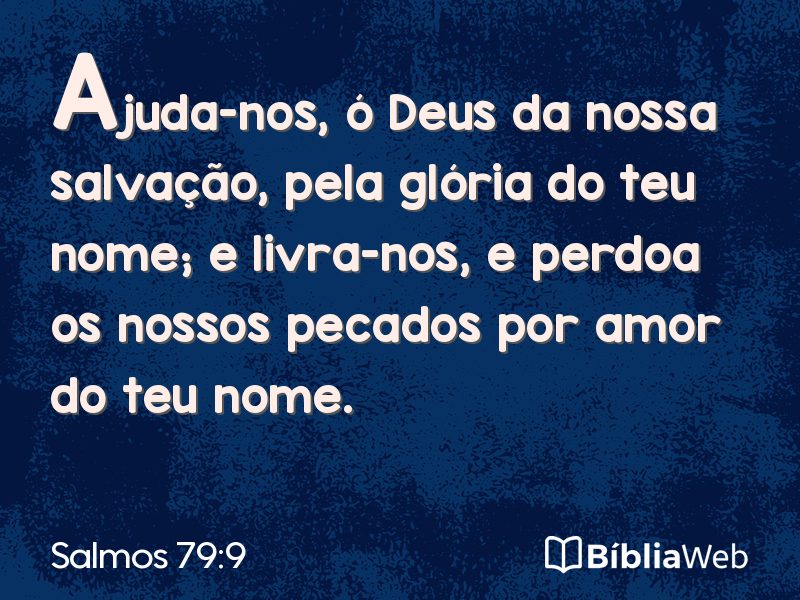 Salmos 79:9 em imagem para compartilhar