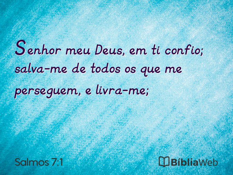 Salmos 7:1 em imagem para compartilhar