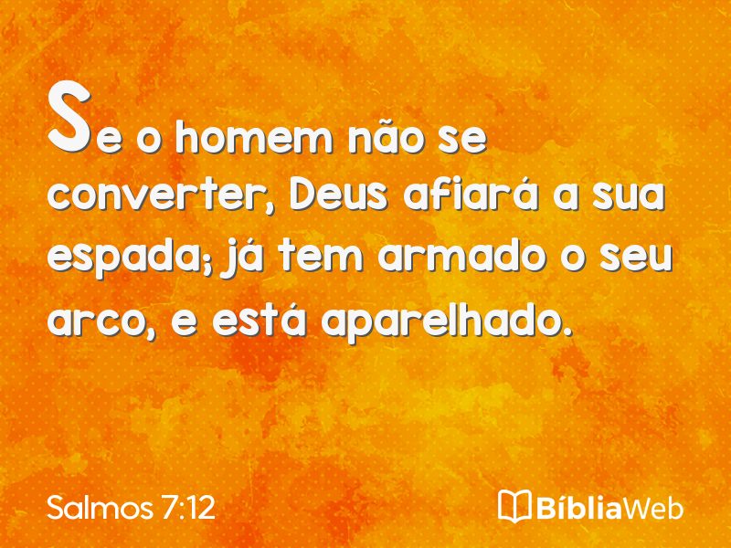 Salmos 7:12 em imagem para compartilhar