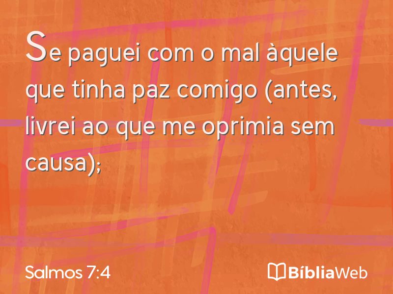 Salmos 7:4 em imagem para compartilhar
