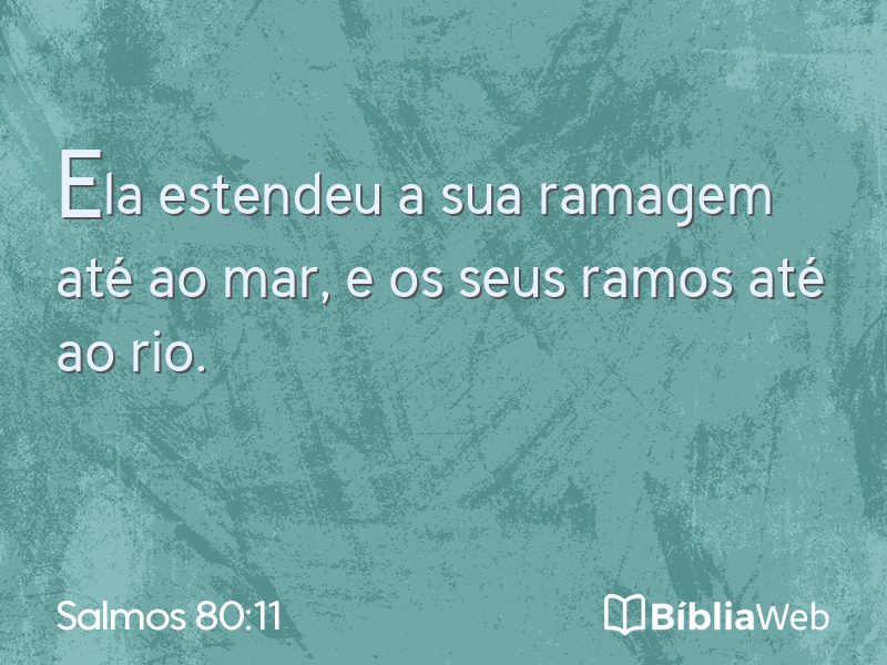 Salmos 80:11 em imagem para compartilhar