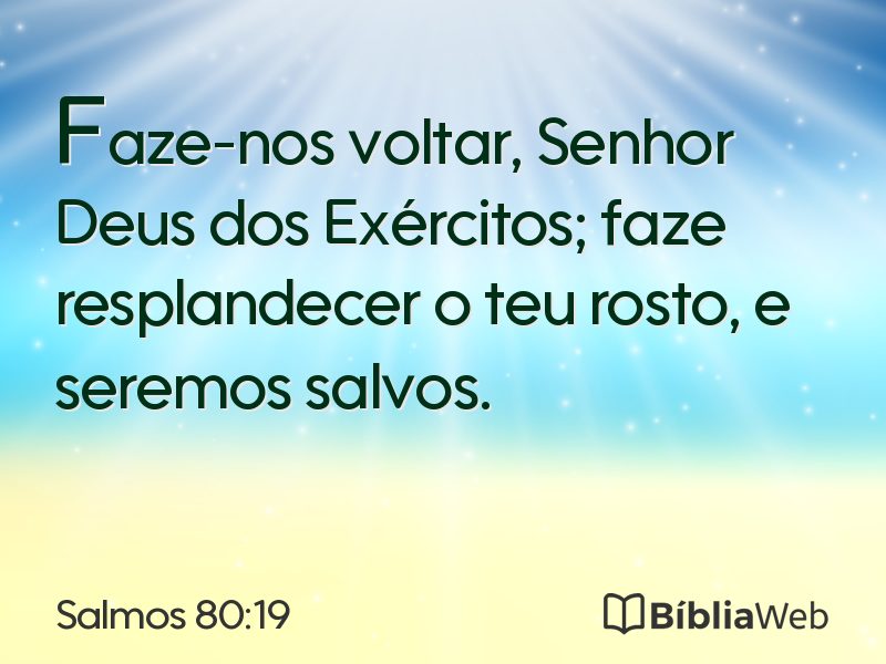 Salmos 80:19 em imagem para compartilhar