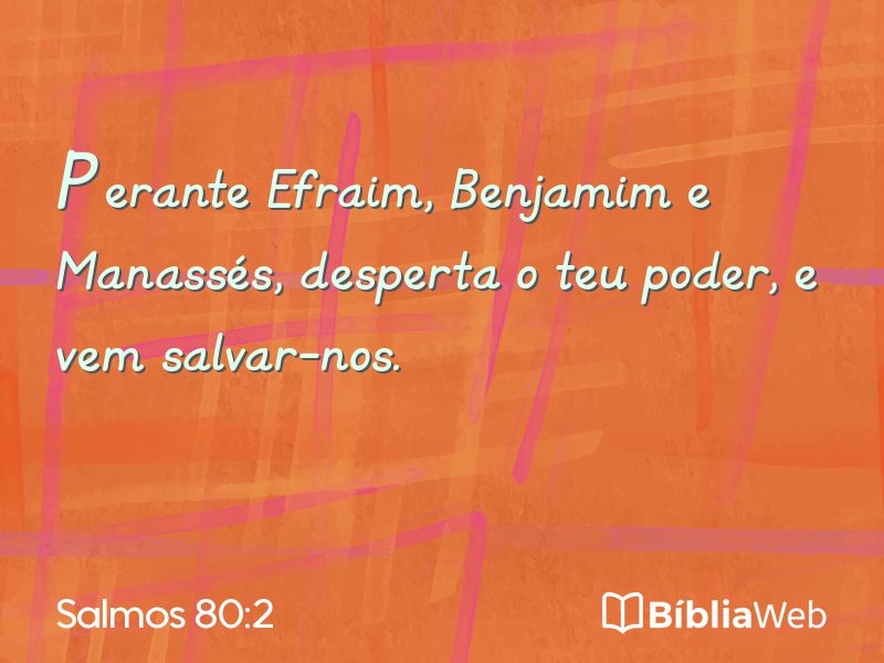 Salmos 80:2 em imagem para compartilhar