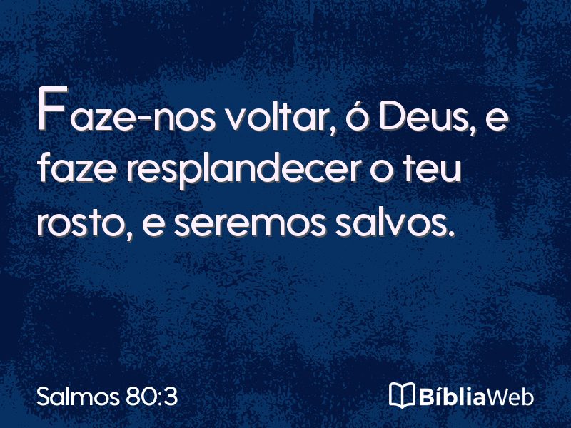 Salmos 80:3 em imagem para compartilhar