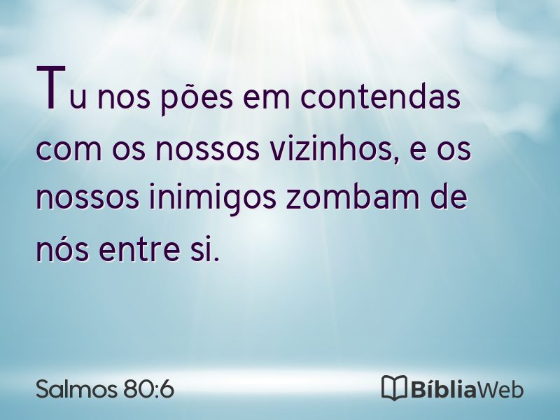Salmos 80:6 em imagem para compartilhar