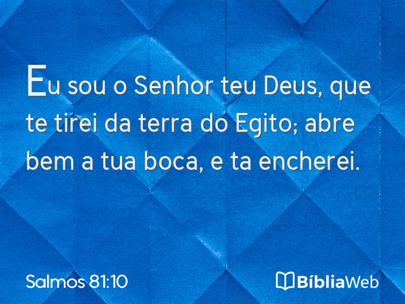 Salmos 81:10 em imagem para compartilhar