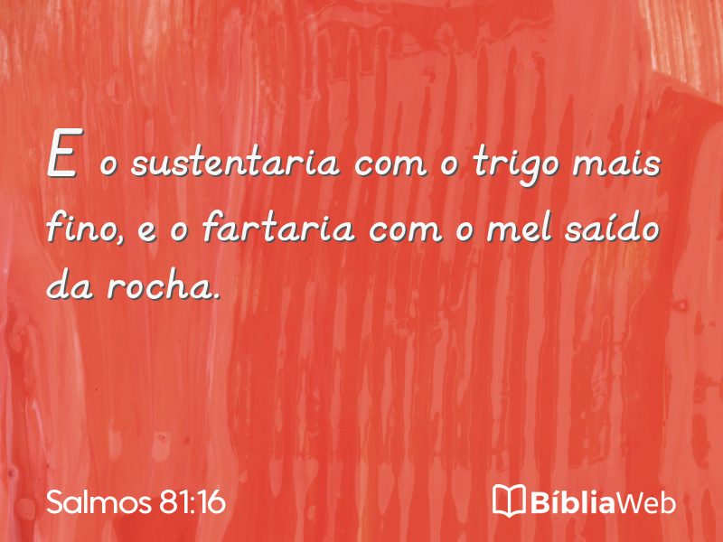 Salmos 81:16 em imagem para compartilhar