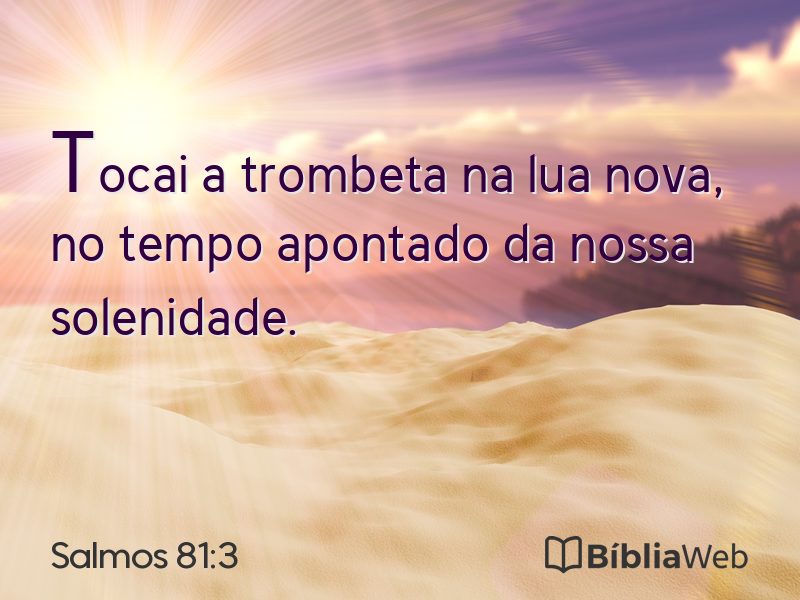 Salmos 81:3 em imagem para compartilhar
