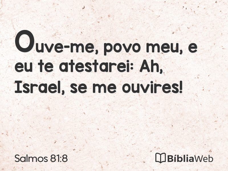 Salmos 81:8 em imagem para compartilhar
