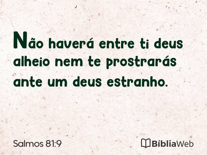 Salmos 81:9 em imagem para compartilhar