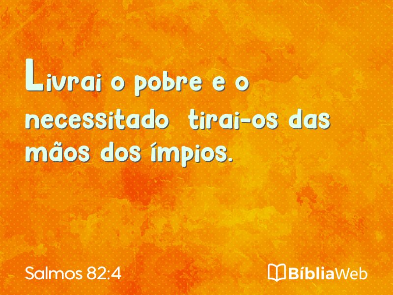 Salmos 82:4 em imagem para compartilhar
