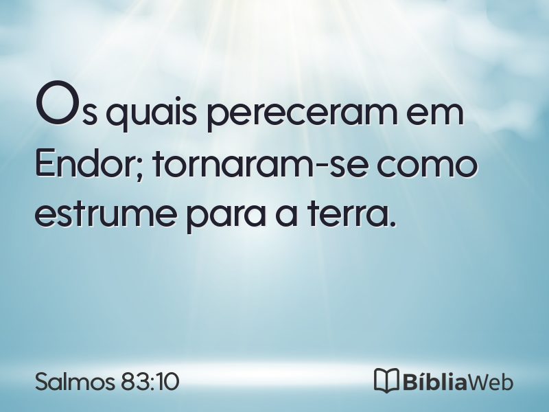 Salmos 83:10 em imagem para compartilhar