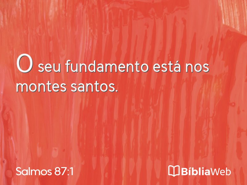 Salmos 87:1 em imagem para compartilhar