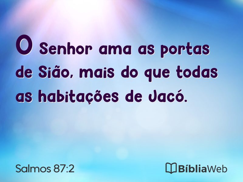 Salmos 87:2 em imagem para compartilhar