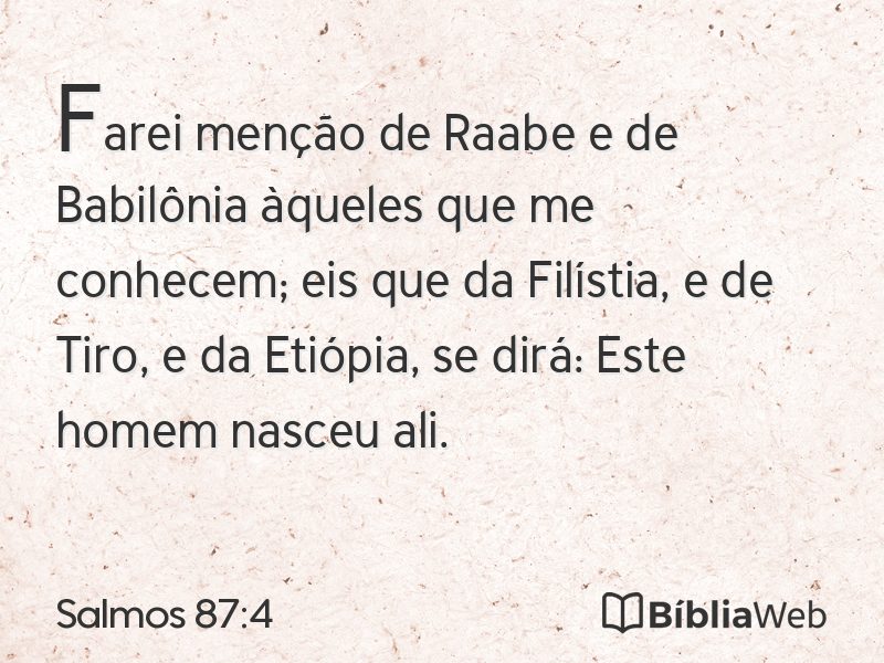 Salmos 87:4 em imagem para compartilhar