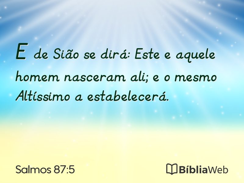 Salmos 87:5 em imagem para compartilhar