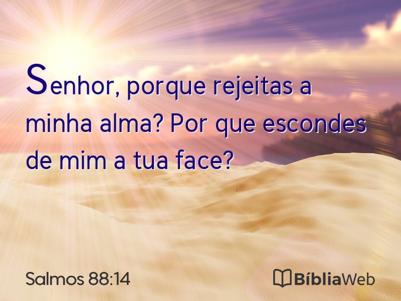 Salmos 88:14 em imagem para compartilhar