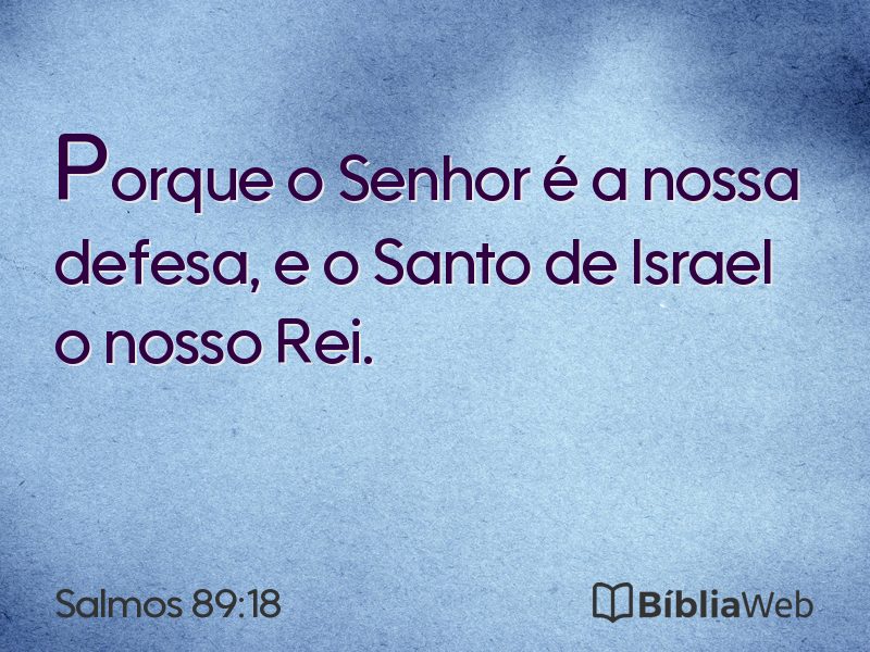 Salmos 89:18 em imagem para compartilhar