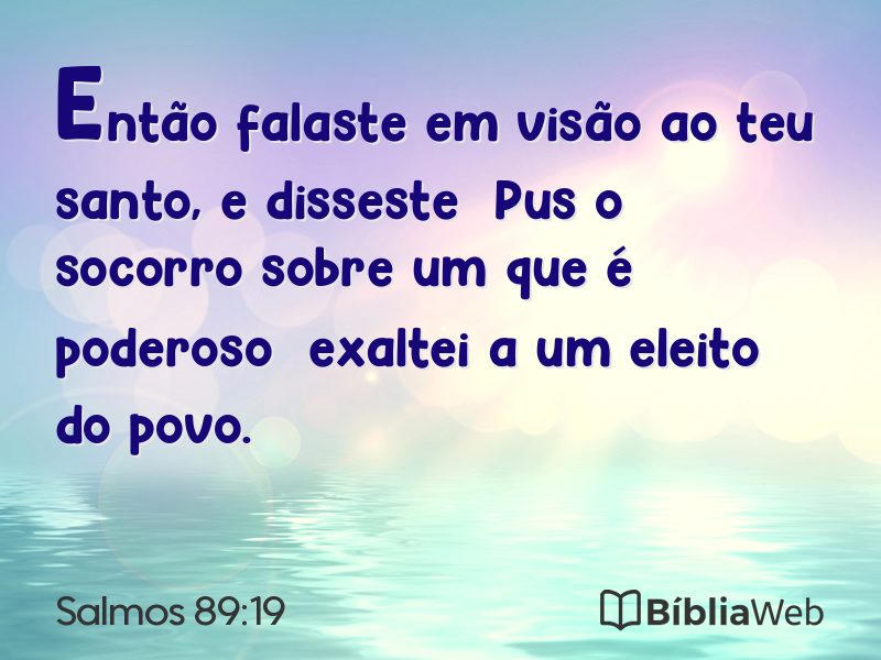 Salmos 89:19 em imagem para compartilhar