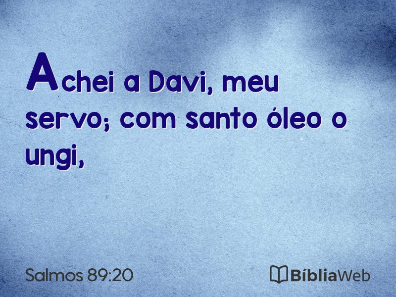 Salmos 89:20 em imagem para compartilhar