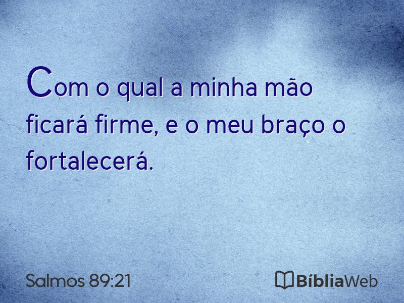Salmos 89:21 em imagem para compartilhar
